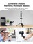 Vrıg Tp-06 Tripod Stand Selfie Çubuğu Alüminyum Alaşımlı 1/4 Inç Vida Soğuk Ayakkabı Montajı 360° Dönebilen Selfie Çubuğu (Yurt Dışından) 5