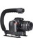 Uc Şekilli Tutucu Tutacağı Video Elde Taşınabilir Sabitleyici Tutucu Tutacağı Flaş Braketi Montaj Adaptörü Dslr Slr Için Tek Sıcak Yuva (Yurt Dışından) 5
