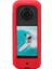 Insta 360 One X3 Kamera Için Vücut Silikon Kılıf Kapak Koruyucu Anti-Scratch Silikon Kılıf Kırmızı (Yurt Dışından) 4