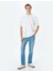 Normal Bel Düğmeli Pamuklu Straight Fit Kot Pantolon - Mark Jean 2