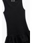 Slim Fit Kat Kat Fırfırlı Volanlı Kayık Yaka Kolsuz Mini Elbise 5