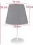 Konik 20 x 25 Gri 3.lü Set Kumaş Kaplama Yatak Odası Genç ve Çocuk Odası Avize ve Abajur Seti. 3