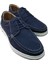 W379 Erkek Deri Bağcıklı Loafer Comfort Ayakkabı Nubuk Lacivert 1