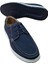 W379 Erkek Deri Bağcıklı Loafer Comfort Ayakkabı Nubuk Lacivert 2