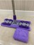 Mor Teleskopik Mandallı Mikrofiber Sihirli Mop Yüzey Temizleyici (Duvar,fayans,yer,cam) 2