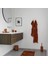 Fayans Banyo Paspası Terracotta Rengi Pamuk 50 x 80 cm 5