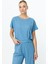 Sıfır Yaka Beli Pileli Bluz 56307 2
