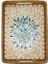 Green & White Design Sedef Kaplama Rattan Dikdörtgen Tepsi 1
