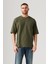 Erkek Loose Kalıp Yeşil T Shirt A9252-0002 1
