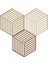 Altıgen Tencere Altlığı 3'lü Haki/sıcak Kum/badem 16 x 14 x 0.9 cm 1