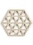 Üçgenler Sehpa Altı Bej 16 x 14 x 0.9 cm 1