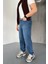 Erkek Basic Boyfriend Kalıp Yıkamalı Kot Pantolon Jean 4