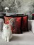 Çift Taraflı Leopar Dekoratif Saçaklı Kırlent Kılıfı 1ADET 43 x 43(SK-K08) 2