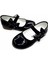 Ortopedik Kız Babet Bebek Balerin Ayakkabısı Glossy Series CF2501 Rugan Siyah 23 1