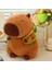 Sevimli Kapibara Peluş Oyuncak Sırt Çantalı 18CM Yumuşak Yastık Peluş Oyuncak 1