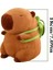Sevimli Kapibara Peluş Oyuncak Sırt Çantalı 18CM Yumuşak Yastık Peluş Oyuncak 2