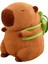 Sevimli Kapibara Peluş Oyuncak Sırt Çantalı 18CM Yumuşak Yastık Peluş Oyuncak 3