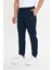 Erkek Stretchfit Esnek Lastik Paçalı Eşofman Altı Lacivert 2663-L 3