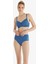 Kadın Yüksek Bel Bikini Altı 10712 - Mavi 5