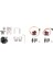 1 Takım Dc 4.8-5V Çift Servo Gimbal Braketi 29X29MM Kamera Pan/tilt Standı 2 Adet 9g Direksiyon Dişlisi ile Rc Fpv Drone Için (A) (Yurt Dışından) 2