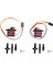 1 Takım Dc 4.8-5V Çift Servo Gimbal Braketi 29X29MM Kamera Pan/tilt Standı 2 Adet 9g Direksiyon Dişlisi ile Rc Fpv Drone Için (A) (Yurt Dışından) 5