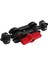 Alüminyum Alaşımlı Çok Fonksiyonlu Çift Bilyalı Kafa Sıcak Ayakkabı 1/4 Inç Tripod Sihirli Kol Montaj Adaptörü Dslr Kamera Aksesuarı Monitör LED Işık Kırmızı (Yurt Dışından) 3