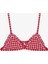 Kız Çocuk Kareli Fırfırlı Üçgen Bikini Takımı 2