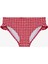 Kız Çocuk Kareli Fırfırlı Üçgen Bikini Takımı 3
