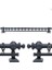 Antrasit 275 cm Tekraylı Rustik Perde Askı Seti (Ahşap Başlık ile Aluminyum Boru ve Ray) 1