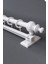 Beyaz 125 cm Tekraylı Rustik Perde Askı Seti (Ahşap Başlık ile Aluminyum Boru ve Ray) 1