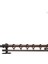 Ceviz 125 cm Tekraylı Rustik Perde Askı Seti (Ahşap Başlık ile Aluminyum Boru ve Ray) 3