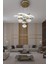 Modern Sarkıt Florya 4 Toplu LED Avize - Salon & Oturma Odası Avizesi - 3 Renk Kumandalı 3
