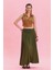 Beli Lastikli Drape Detaylı Otantik Etek 3