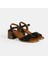 Siyah Kadın Toka Detaylı Slingback Deri Sandalet 2