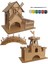 Ahşap Maket 3'lü Set + Boya ve Fırça Hediyeli 1
