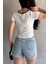 Havuz Yaka Biye Detaylı Crop Bluz 2