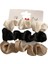 3/4/5 Pcs Elastik Bantlar Zarif Düz Renk Saten Pileli Scrunchies Kadın Güçlü At Kuyruğu Saç Bağları Aksesuarlar Toptansalor: C1-4pcs (Yurt Dışından) 1