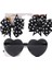 3pcs/set Çocuklar Sevimli Katı Nokta Saç Tokası Renkli Kalp Güneş Gözlükleri Set Kızlar Butik Bowknot Saç Klipleri Çocuklar Saç Aksesuarları Renk: 3469-4 (Yurt Dışından) 1