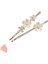 Yeni Kore Versiyonu Pearl Flower Zircon Tek Satır Saç Klip Rhinestone Yan Klip Mizaç Kadın Moda Saç Aksesuarları Metal Renk: MHM-01-052-03 (Yurt Dışından) 1