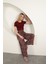 Çilek Viskon Kumaş Basic Crop-Bordo 2