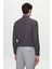Slim Fit Antrasit Düz Travel Gömlek 4