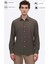 Slim Fit Haki Düz Travel Gömlek 2