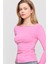 3027 Yanları Büzgülü Bluz Pembe 4