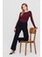 3027 Yanları Büzgülü Bluz Bordo 1
