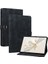 Honor Pad 9 Için Kart Yuvalı Kılıf Zambak Çiçeği Baskılı Deri Stand Tablet Kapağı-Mavi (Yurt Dışından) 1