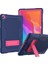 Kaydırmalı Stand Tasarımı Kontrast Renkli Pc+Tpu+Silikon Tablet Kılıfı Huawei Matepad T10S-KOYU Mavi/yeşil (Yurt Dışından) 1