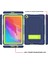 Kaydırmalı Stand Tasarımı Kontrast Renkli Pc+Tpu+Silikon Tablet Kılıfı Huawei Matepad T10S-KOYU Mavi/yeşil (Yurt Dışından) 2
