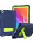 Kaydırmalı Stand Tasarımı Kontrast Renkli Pc+Tpu+Silikon Tablet Kılıfı Huawei Matepad T10S-KOYU Mavi/yeşil (Yurt Dışından) 3