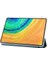Huawei Matepad 10.4 2022 / 2020 /honor V6 Kılıf Deri Tablet Kılıfı, Üç Katlı Stand-Siyahımsı Yeşil (Yurt Dışından) 3