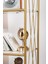 Demeter Dekoratif Raf Mobilya Kitaplık Dekoratif Metal Mobilya Gold 4 Raflı Kitaplık 4